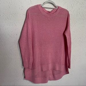 Lou & Grey 100% cotton knit pink tunic -size Med